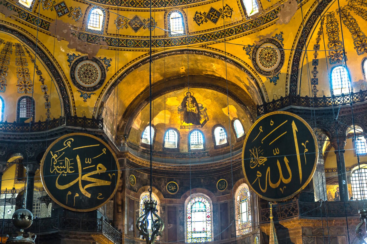 Agia Sophia the biggest and most famous Byzantine church in Constantinople